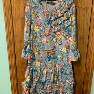 Nuggles girls paisley dress size 10